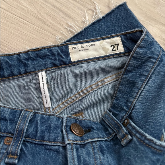 NWT Rag & Bone Nina Cigarette High Rise Straight Leg Jeans | Monty Wash | 27 - Picture 7 of 8